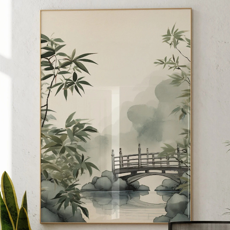 Japandi Wall Art Minimal Botan - Japanese Minimalist Lifestyle 评论和价格