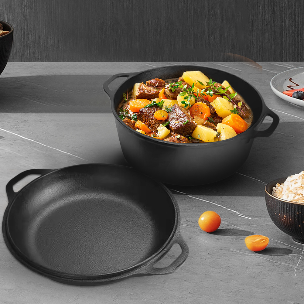2 in 1 Cast Iron Dutch Oven Po - Cast Iron Tetsubin 评论和价格