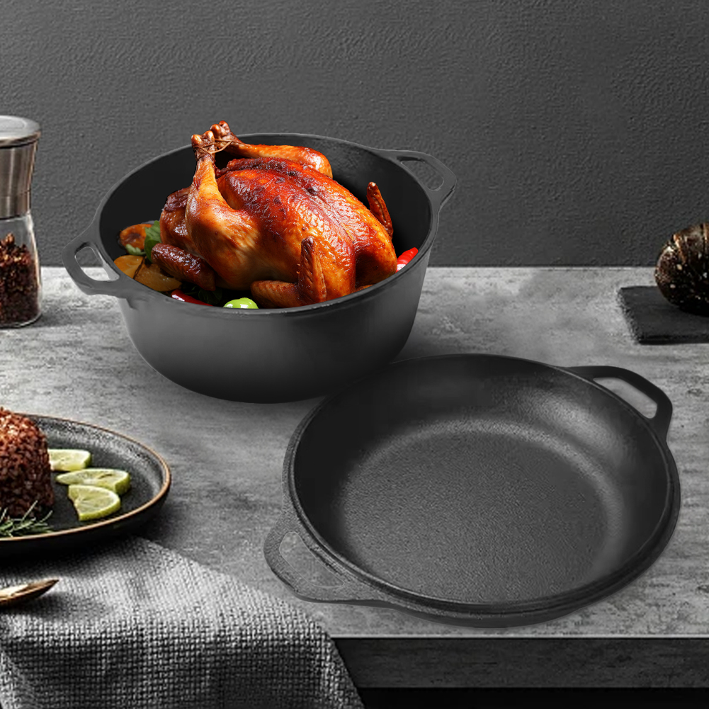 2 in 1 Cast Iron Dutch Oven Po - Cast Iron Tetsubin 评论和价格
