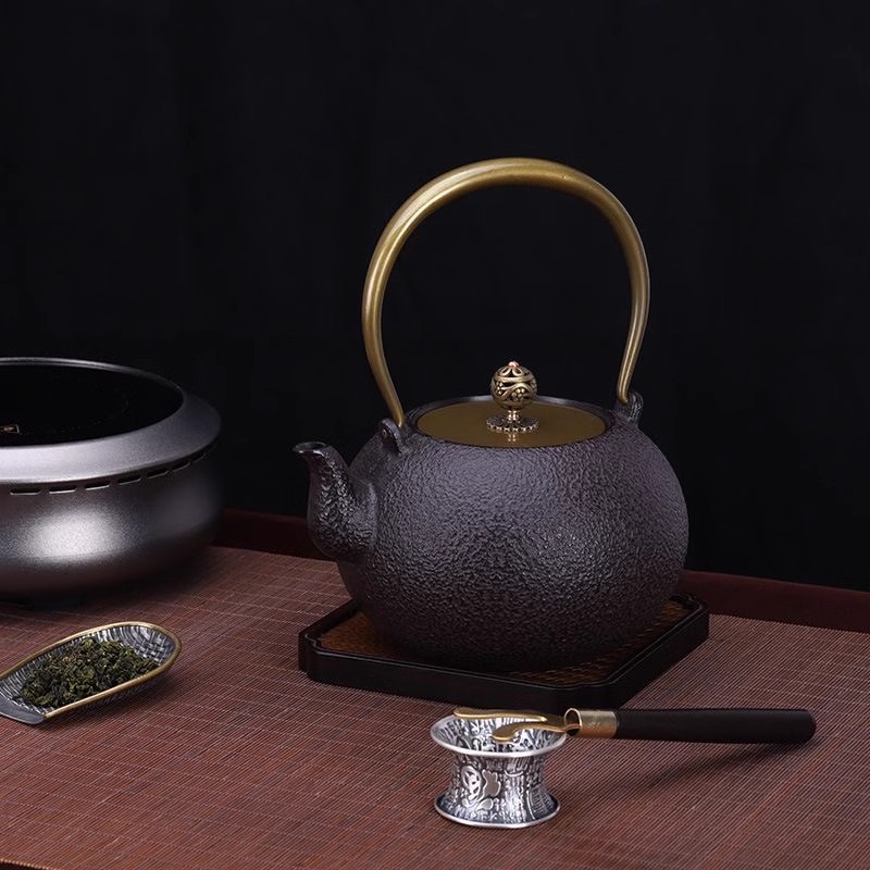 Japanese Cast Iron Teapot 1.2L - Cast Iron Tetsubin 评论和价格