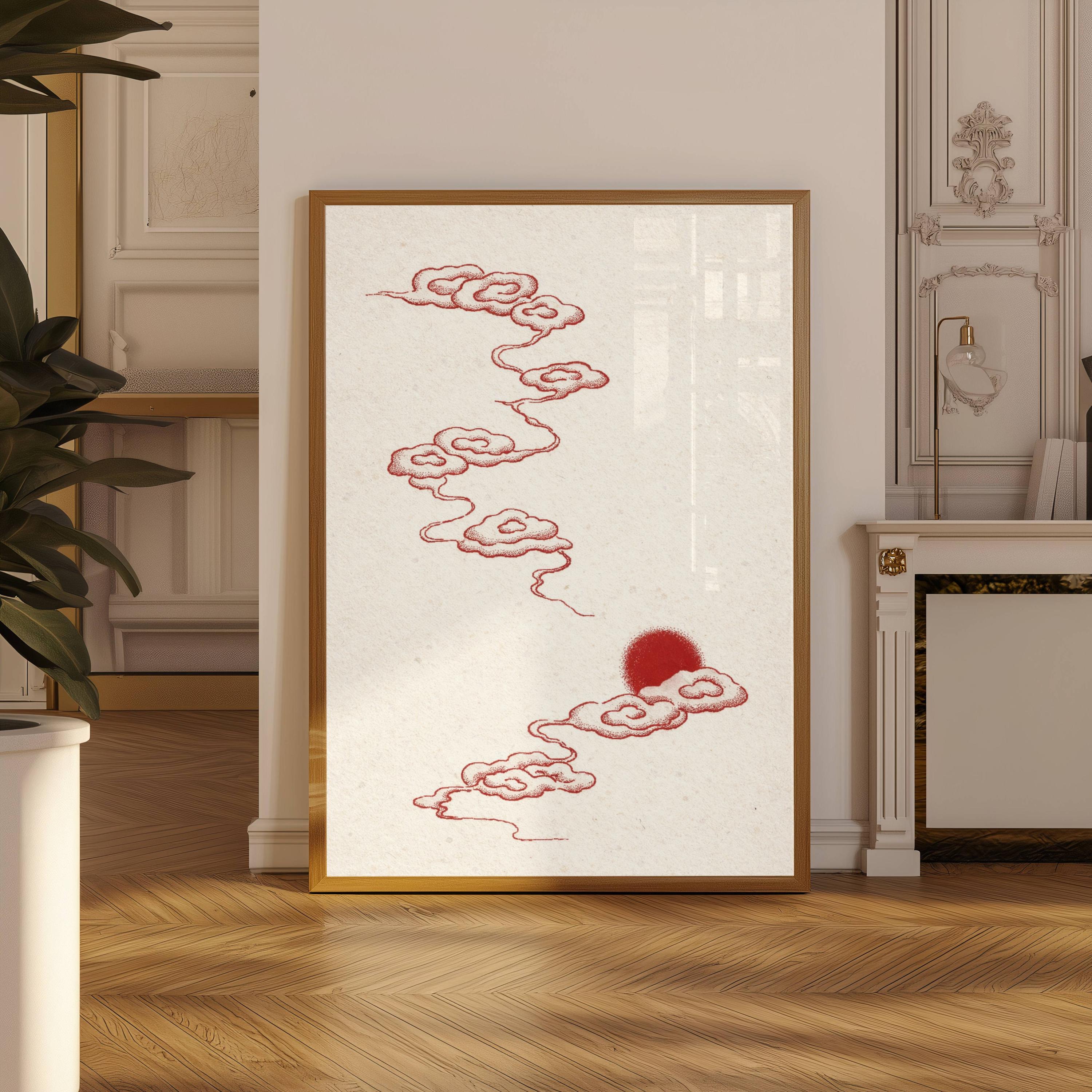 Japanese Ink Tree Poster Wabi  - Japanese Minimalist Lifestyle 评论和价格