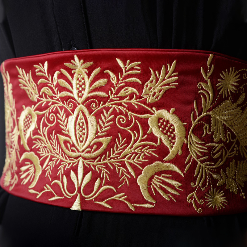 Vintage Embroidery Fabric Wide - Kimono Yukata Cotton 评论和价格