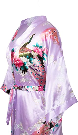 Sexy Female Mini Silk Robe Ray - Kimono Yukata Cotton 评论和价格