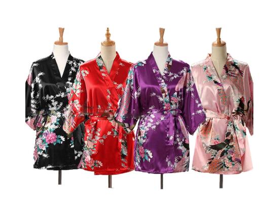 Lace Up Woman Peacock Print Ja - Kimono Yukata Cotton 评论和价格