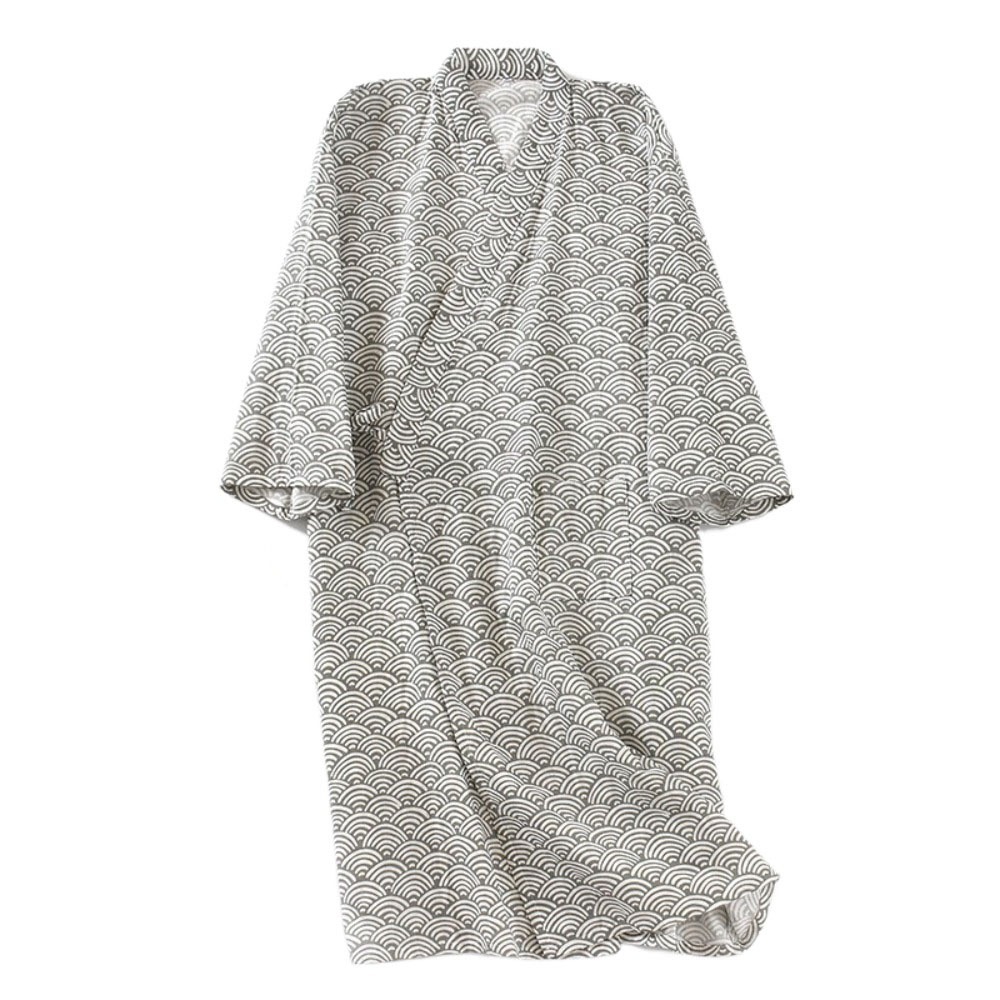 Sleepwear V-Neck Men's Kimono  - Kimono Yukata Cotton 评论和价格