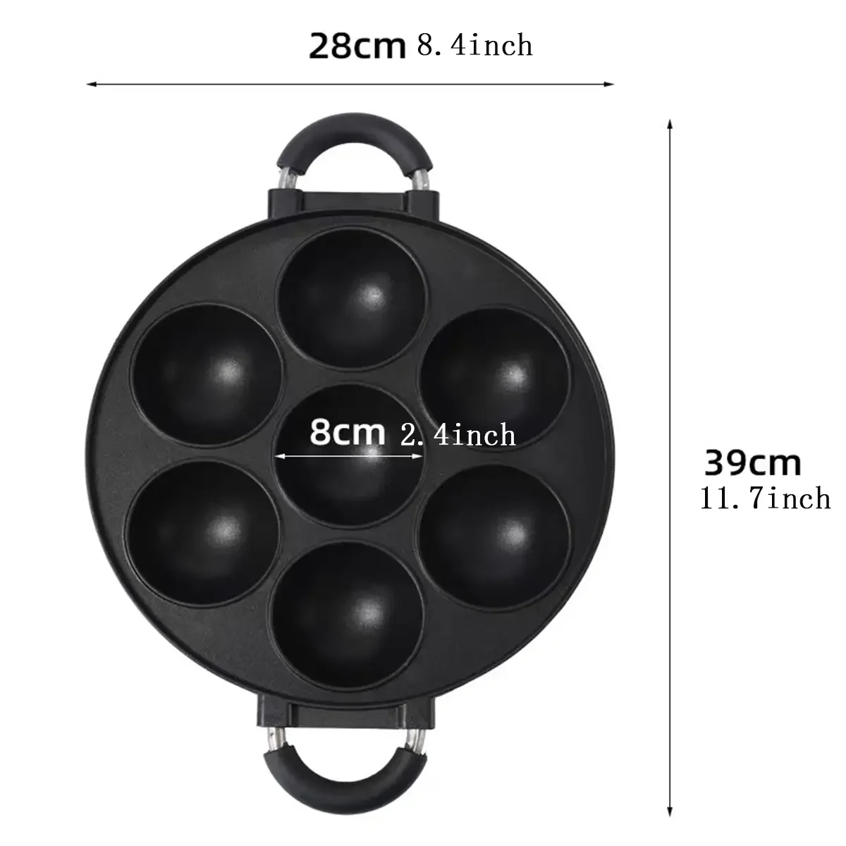 7 Hole Cake Cooking Pan Cast I - Cast Iron Tetsubin 评论和价格