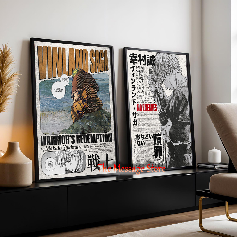 Vinland Saga Anime Manga Poste - Japanese Minimalist Lifestyle 评论和价格