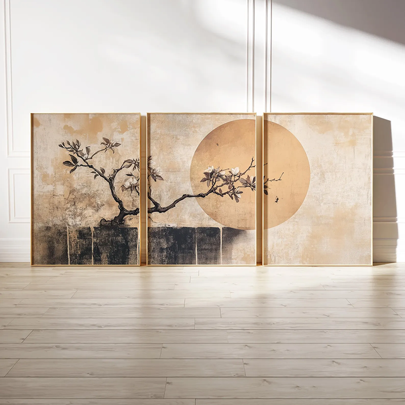3PCS Minimalist Japandi Wall A - Japanese Minimalist Lifestyle 评论和价格