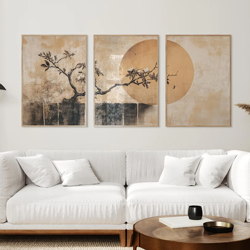 3PCS Minimalist Japandi Wall A - Japanese Minimalist Lifestyle 评论和价格