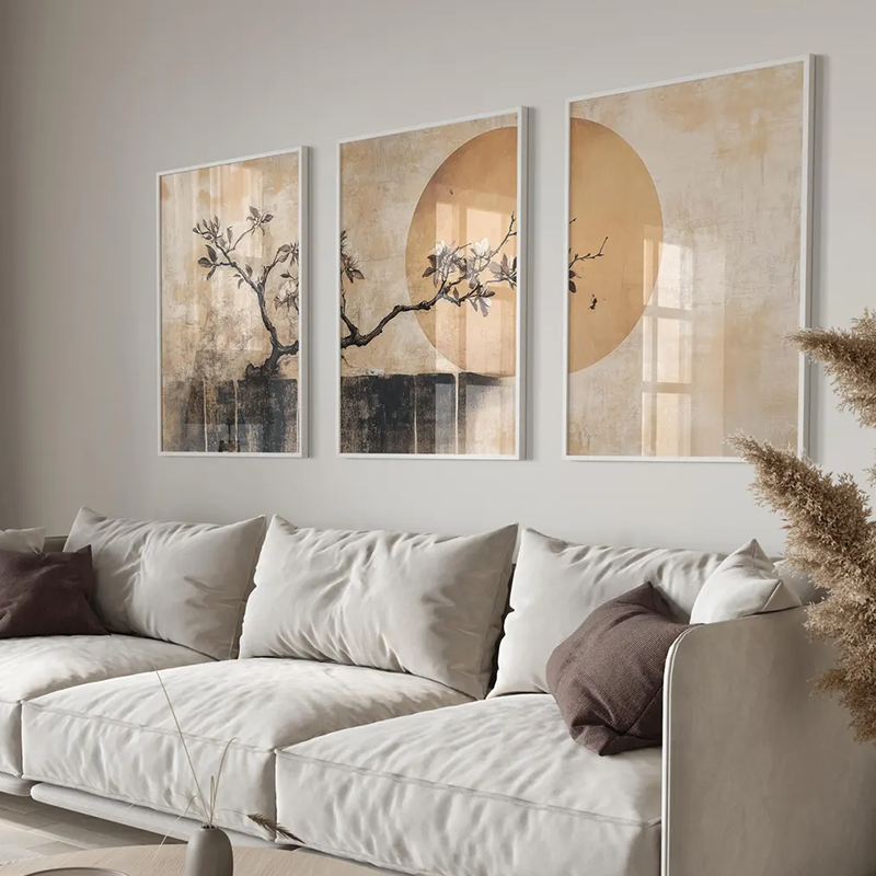 3PCS Minimalist Japandi Wall A - Japanese Minimalist Lifestyle 评论和价格